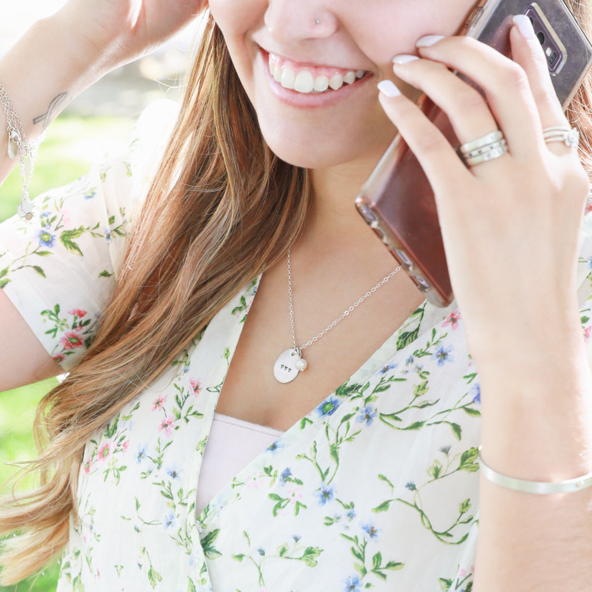 Beloved Name Disc Necklace {Sterling Silver}