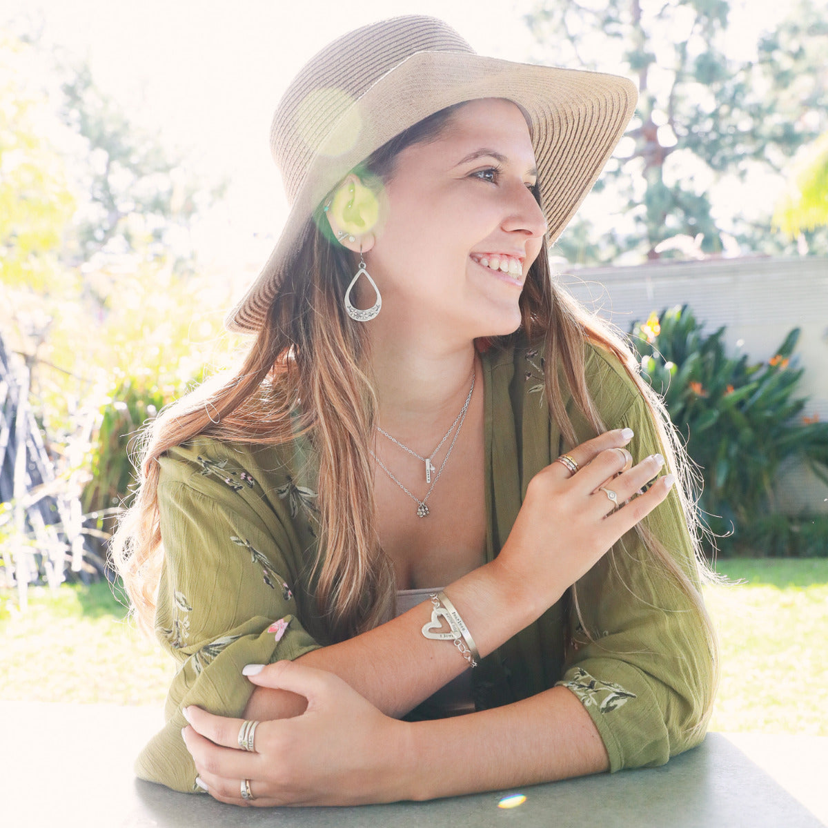 Word of the Year Necklace - 3 Sides {Sterling Silver}