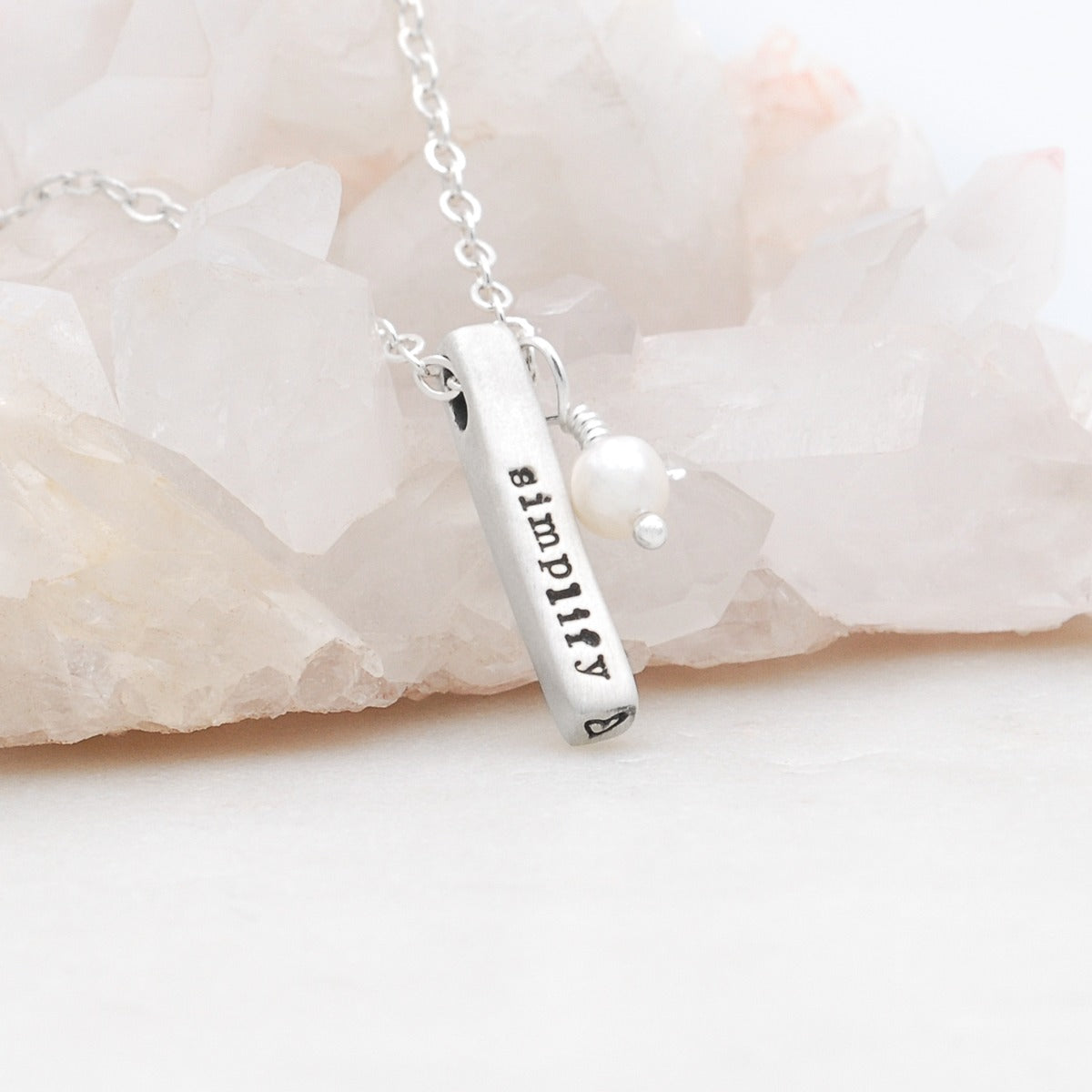 Word of the Year Necklace - 2 Sides {Sterling Silver}