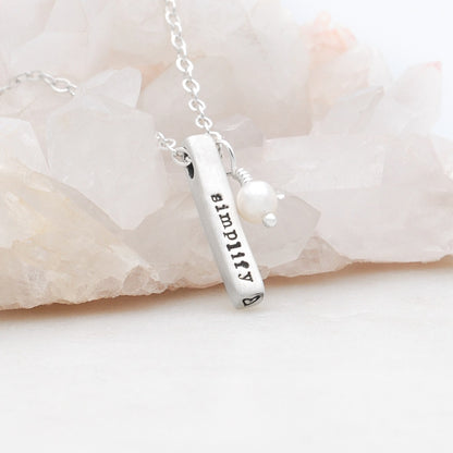 Word of the Year Necklace - 2 Sides {Sterling Silver}