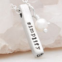 Word of the Year Necklace - 2 Sides {Sterling Silver}