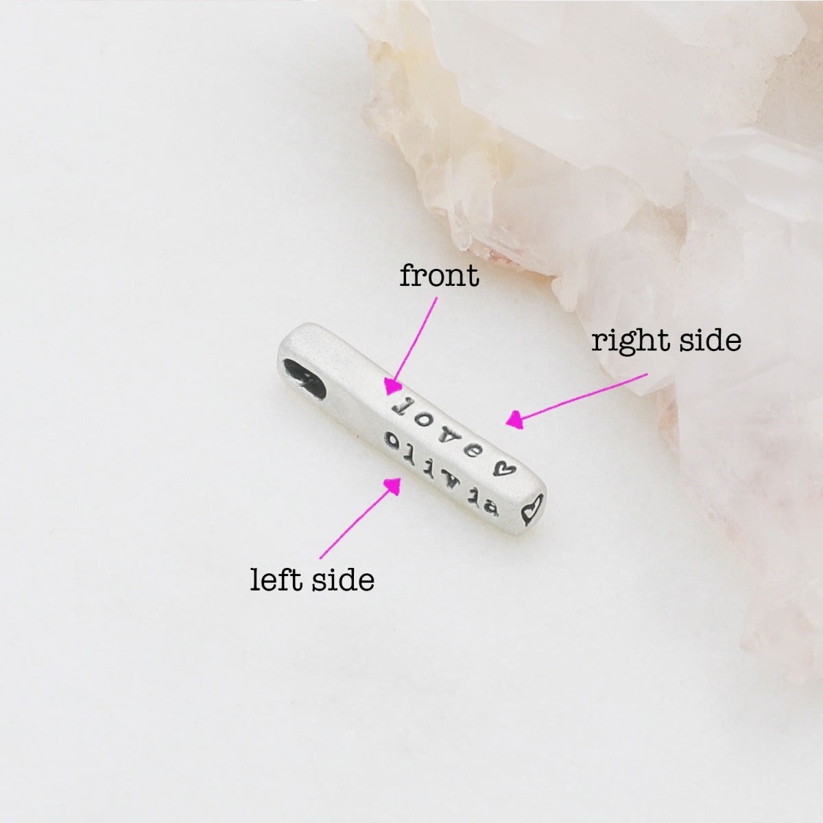 Word of the Year Charm - 3 Sides {Sterling Silver}