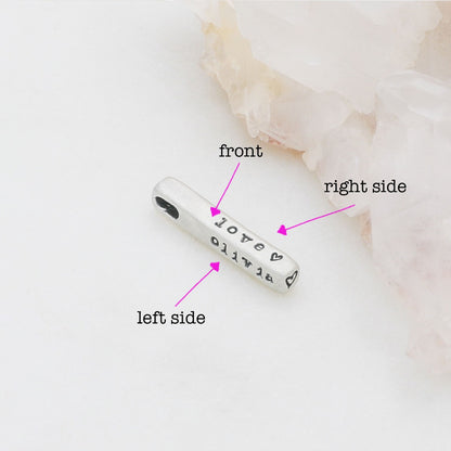 Word of the Year Charm - 3 Sides {Sterling Silver}