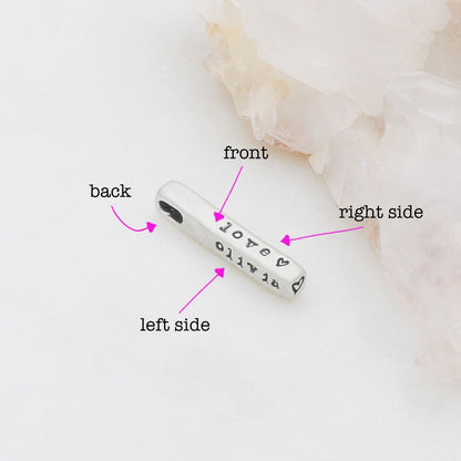 Word of the Year Charm - 4 Sides {Sterling Silver}