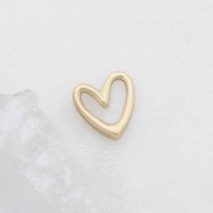 Love Grows 1/2" Heart charm {10k Gold}