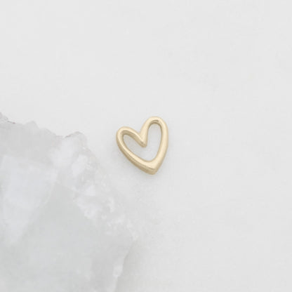 Love Grows 1/2" Heart charm {10k Gold}