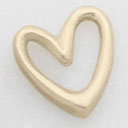 Love Grows 1/2" Heart charm {10k Gold}