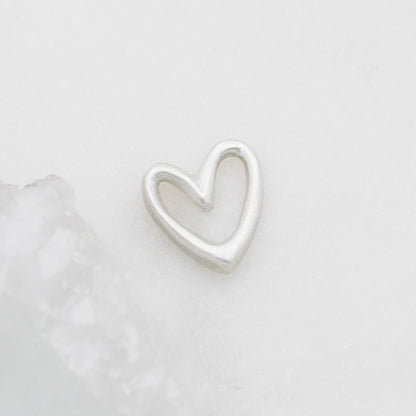 Love Grows 1/2" Heart Charm {Sterling Silver}