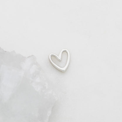 Love Grows 1/2" Heart Charm {Sterling Silver}