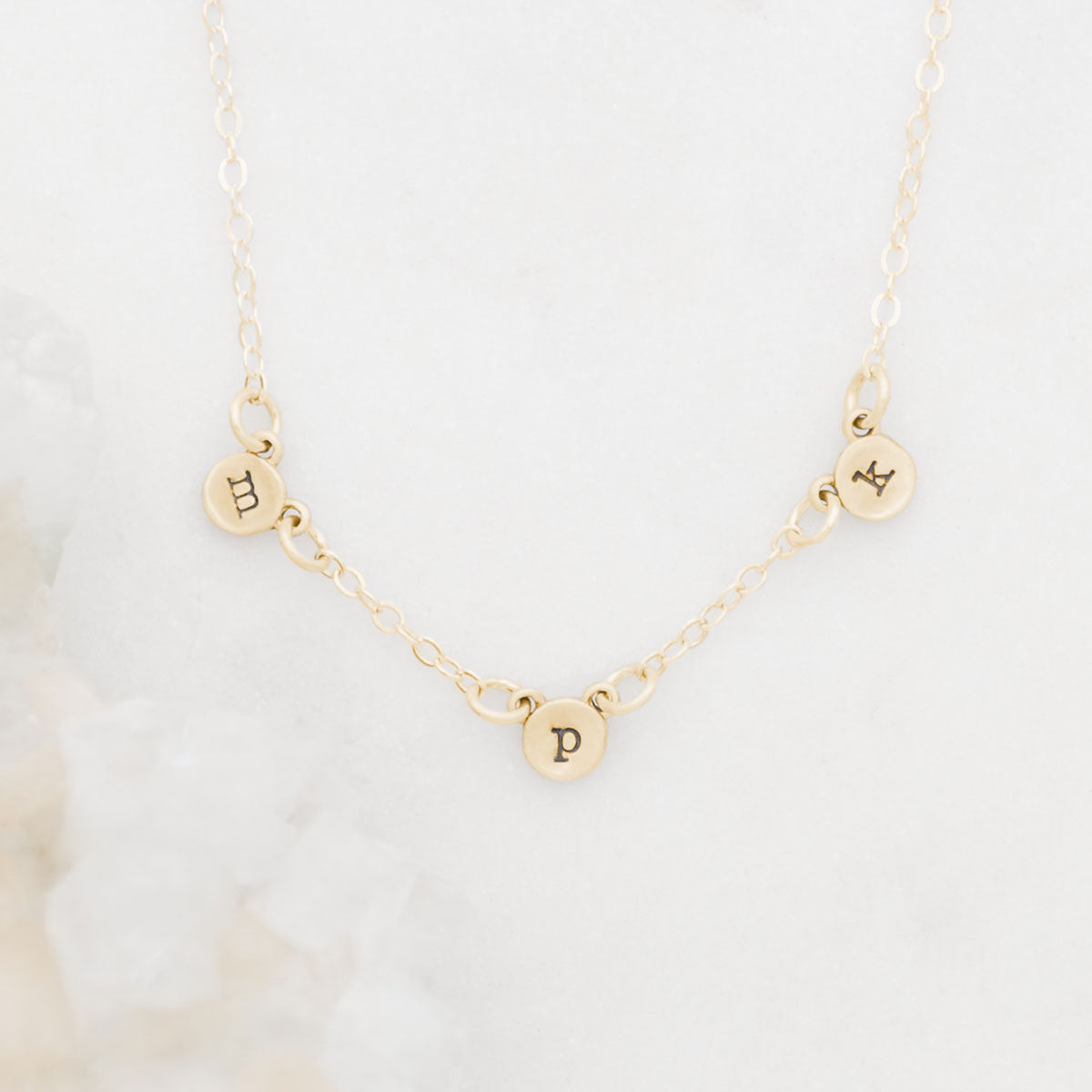 My Darling Ones Initial Necklace {10k Gold}