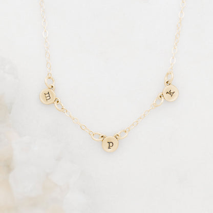 My Darling Ones Initial Necklace {Gold Vermeil}