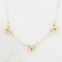 My Darling Ones Initial Necklace {Gold Plated}