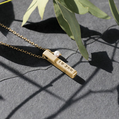 What Matters Most Necklace - 1 Side {10k Gold}