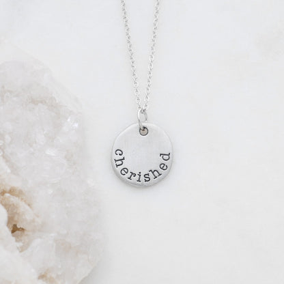 Cherished Necklace {Pewter}