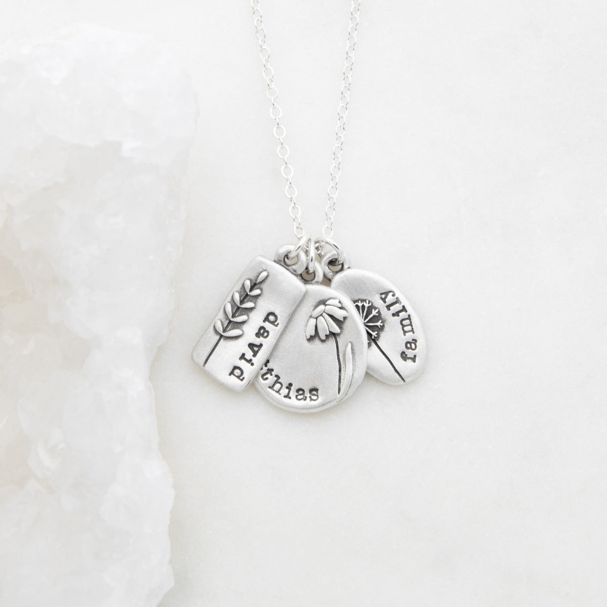 Be You Wildflowers Necklace {Sterling Silver}