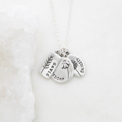 Be You Wildflowers Necklace {Sterling Silver}