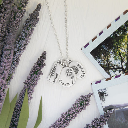 Be You Wildflowers Necklace {Sterling Silver}