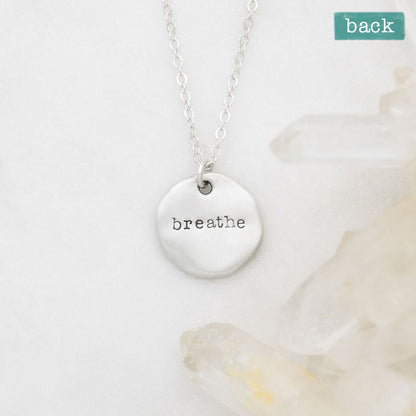 Be You Disc Necklace {Sterling Silver}