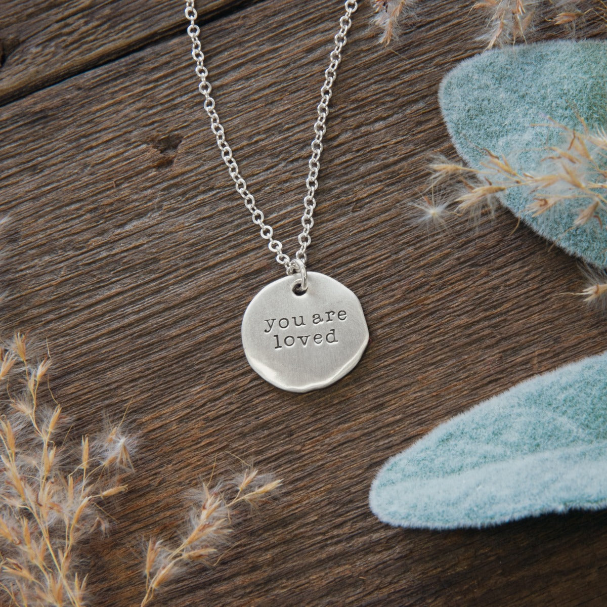 Be You Disc Necklace {Sterling Silver}