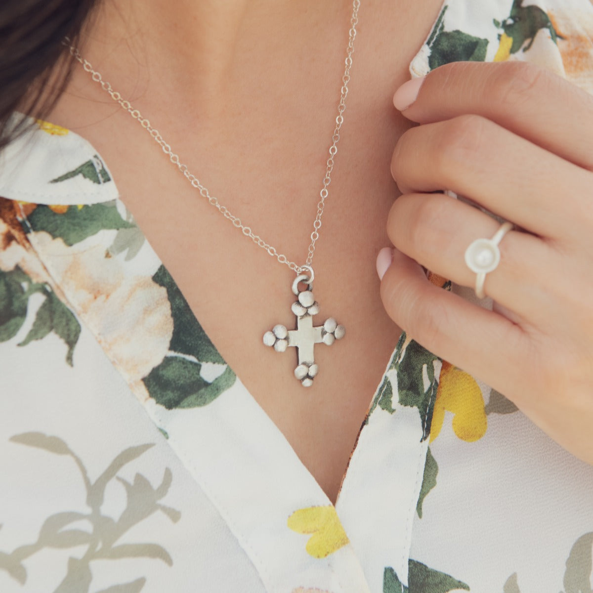 Known and Loved Cross Necklace {Sterling Silver}