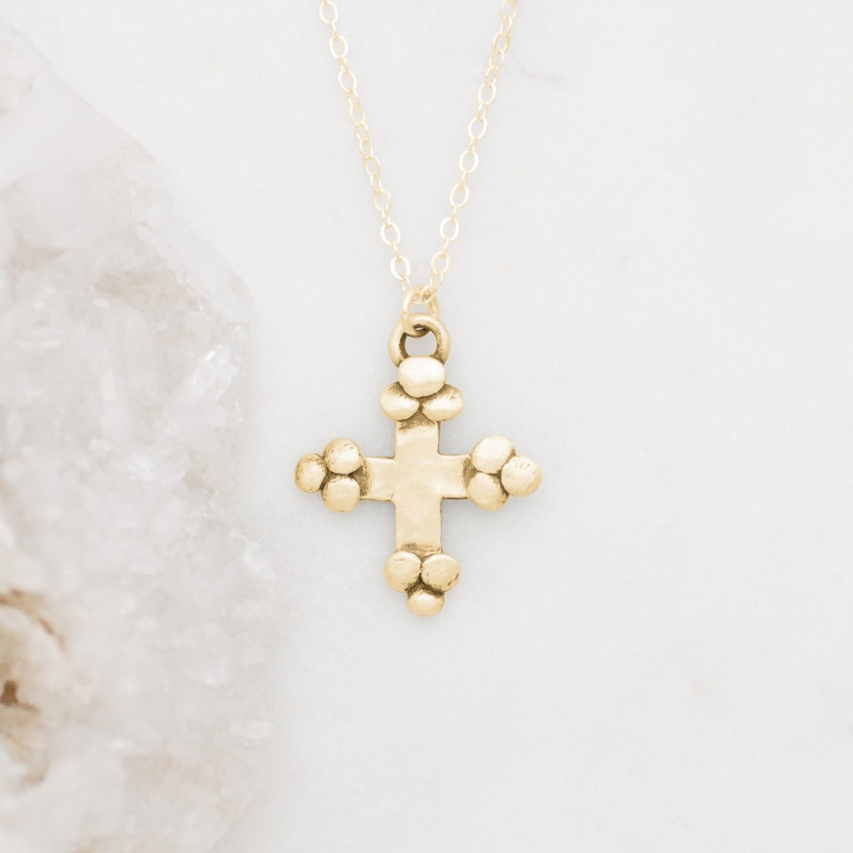 Known and Loved Cross Necklace {10K Gold}