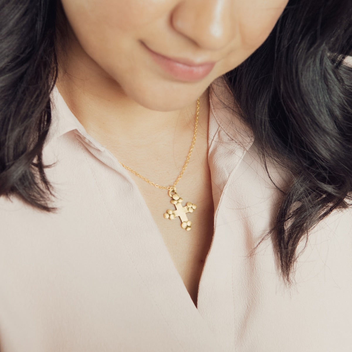 Known and Loved Cross Necklace {10K Gold}