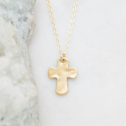 Grace For Today Cross Necklace {14K Gold}