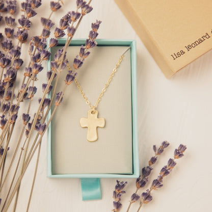 Grace For Today Cross Necklace {14K Gold}