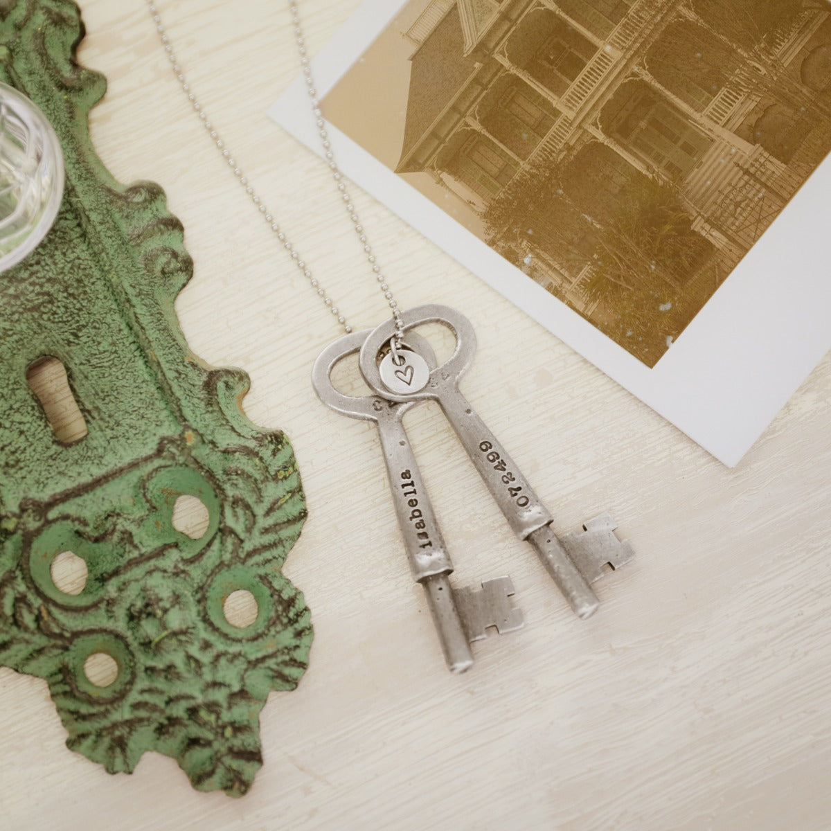 Key To My Heart Necklace {Pewter}