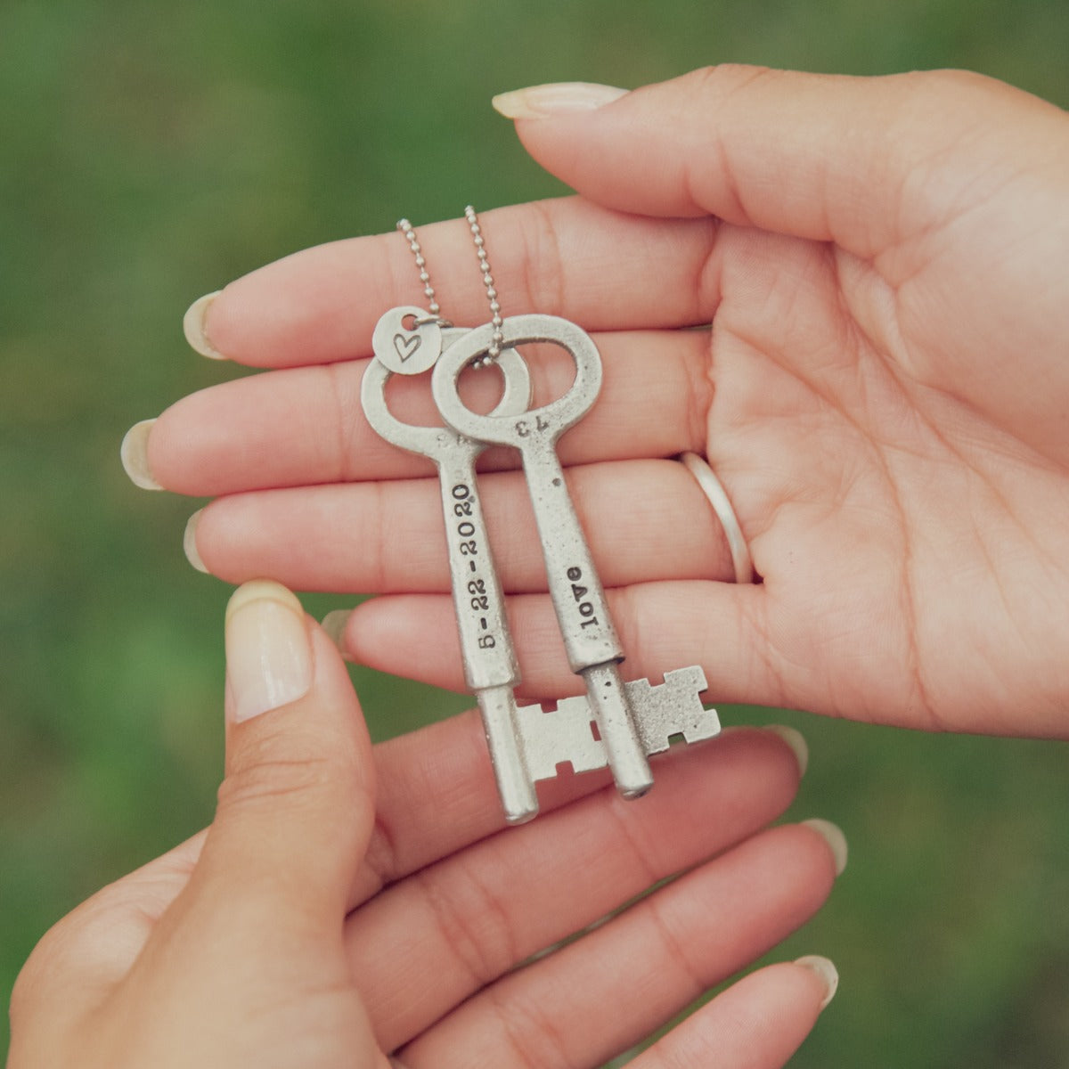 Key To My Heart Necklace {Pewter}