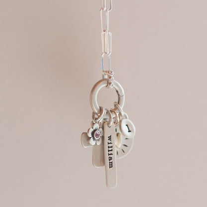 Tiny Jewels Buildable Charm Necklace {Sterling Silver}