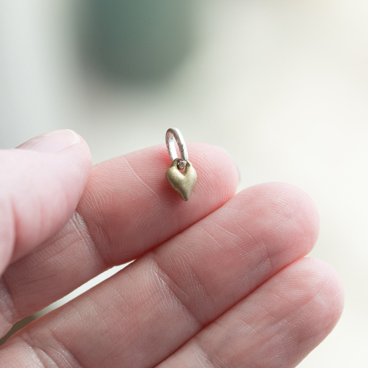 Tiny Golden Heart Charm Buildable Collection