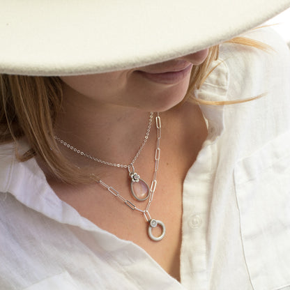 Sunburst Buildable Charm Necklace {Sterling Silver}