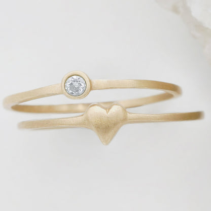 Love & Loss Ring Pair {10K Gold}