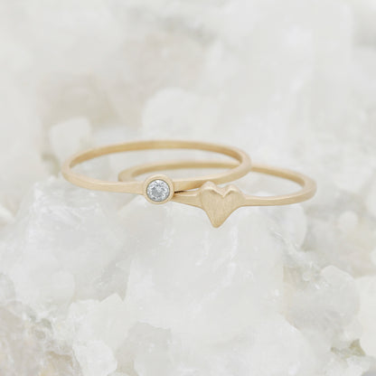 Love & Loss Ring Pair {10K Gold}