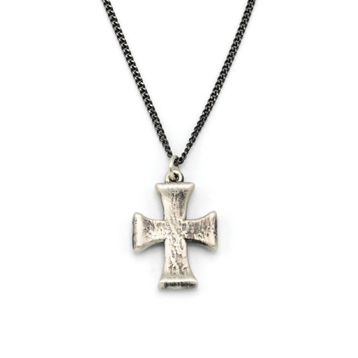 Flourish Cross Necklace [Sterling Silver]