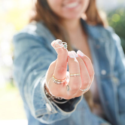 Featherweight Stacking Rings {Sterling Silver}