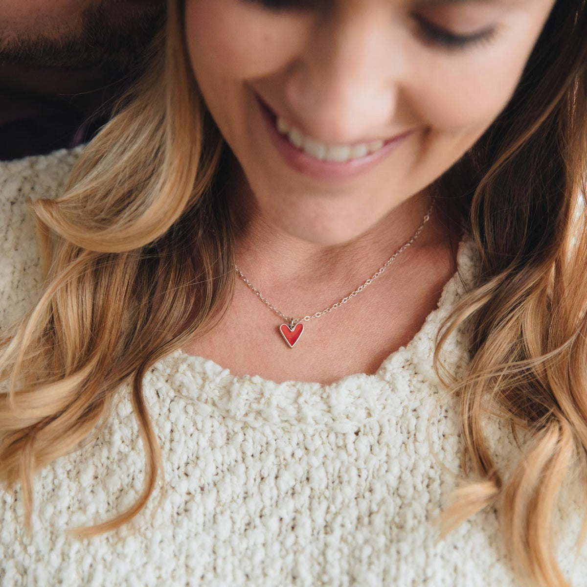 Brave Love® Tiny Heart Necklace {Sterling Silver}