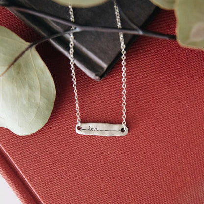 Written With Love Necklace {Sterling Silver}