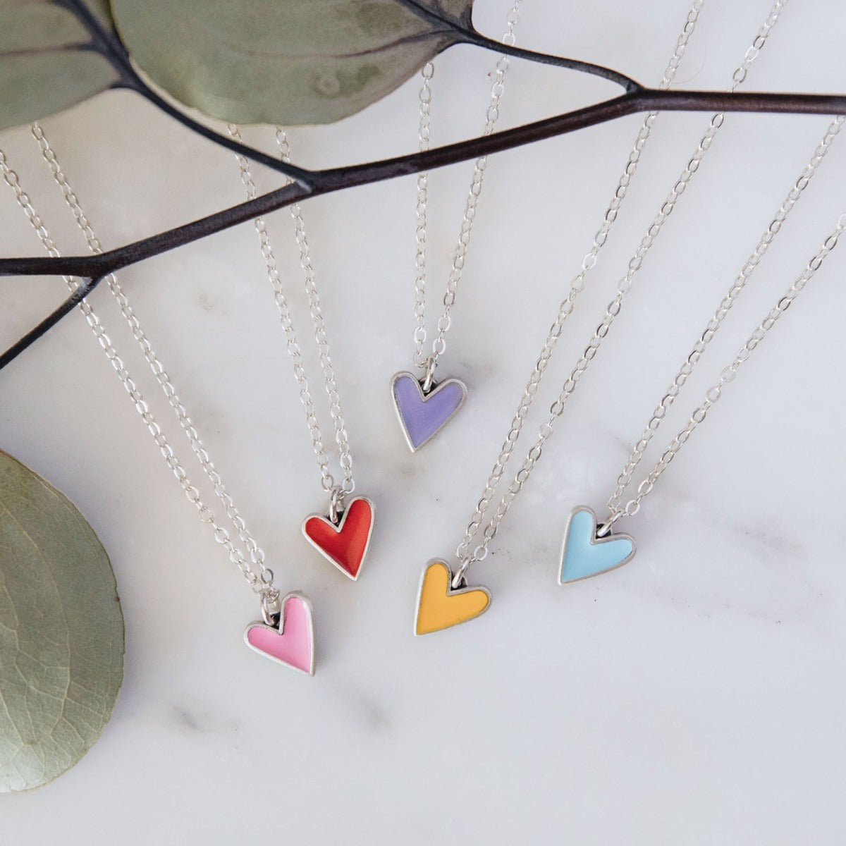 Brave Love® Tiny Heart Necklace {Sterling Silver}