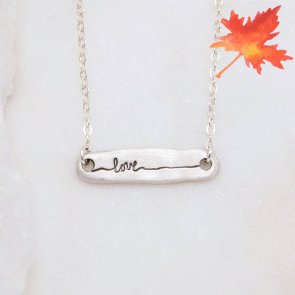 Written With Love Necklace {Sterling Silver}