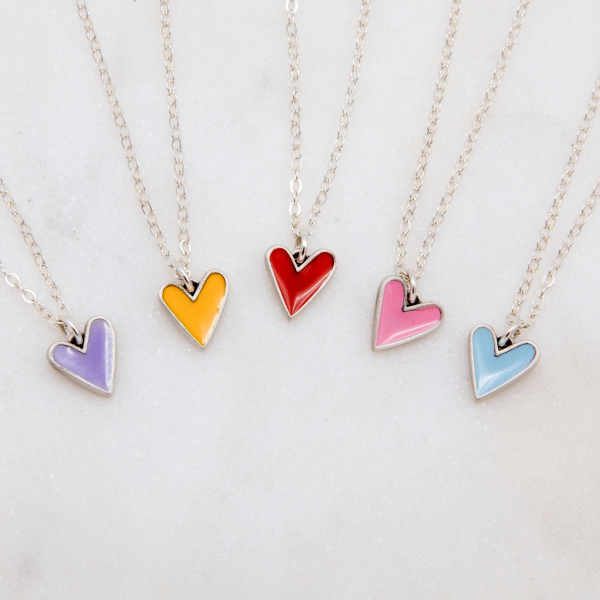 Brave Love® Tiny Heart Necklace {Sterling Silver}