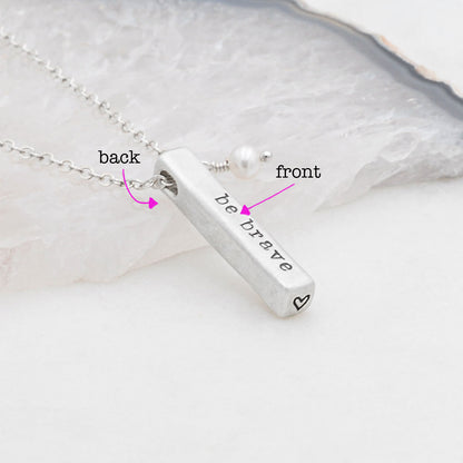 What Matters Most Necklace - 2 Sides {Sterling Silver}