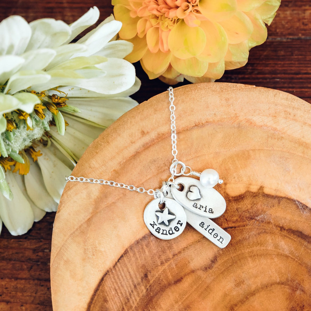 {sterling silver} jumble of charms necklace