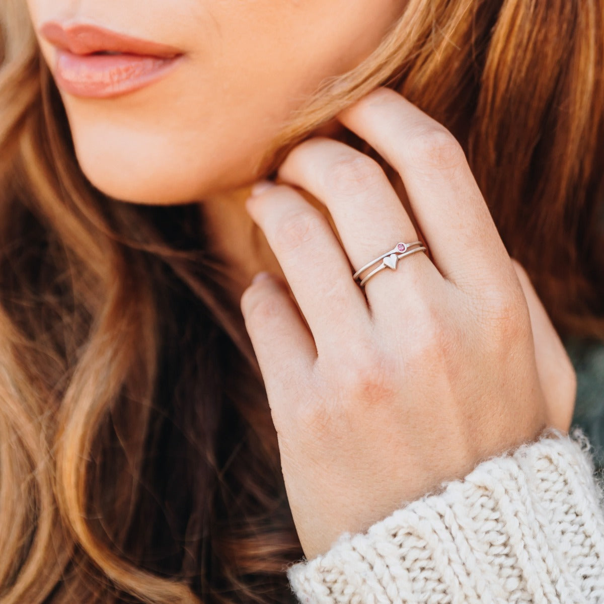 Love & Loss Ring Pair {Sterling Silver}