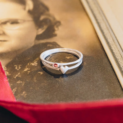 Love & Loss Ring Pair {Sterling Silver}