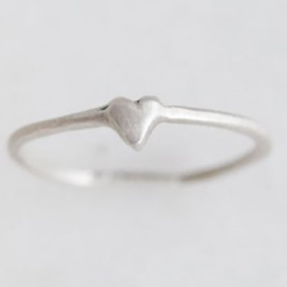 Sweet Love Ring - One Heart {sterling silver}