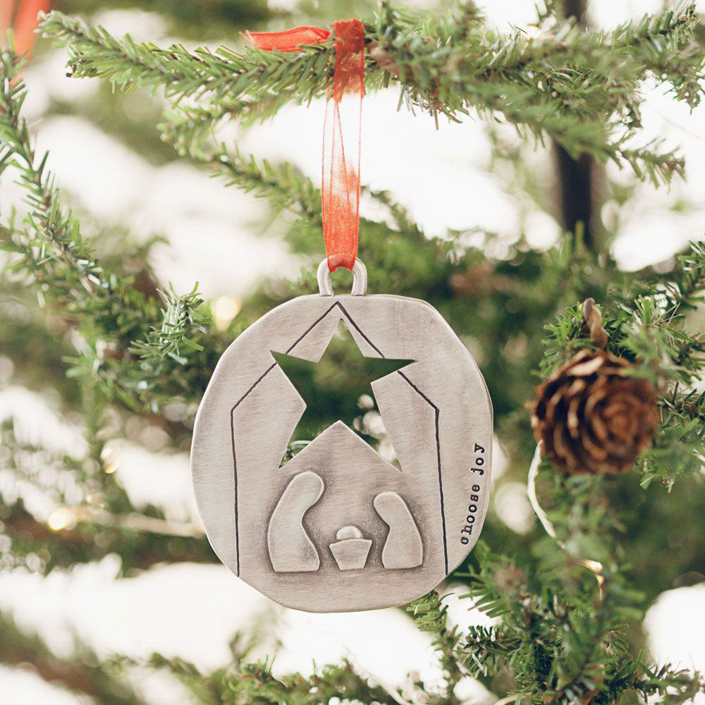 Nativity Ornament {Pewter}