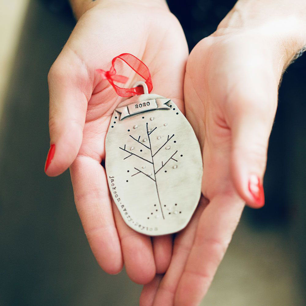 Family Tree Ornament {Pewter}