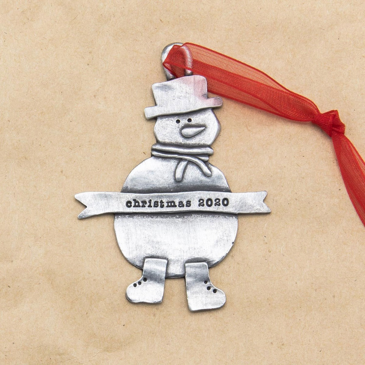 Snowman Ornament {Pewter}